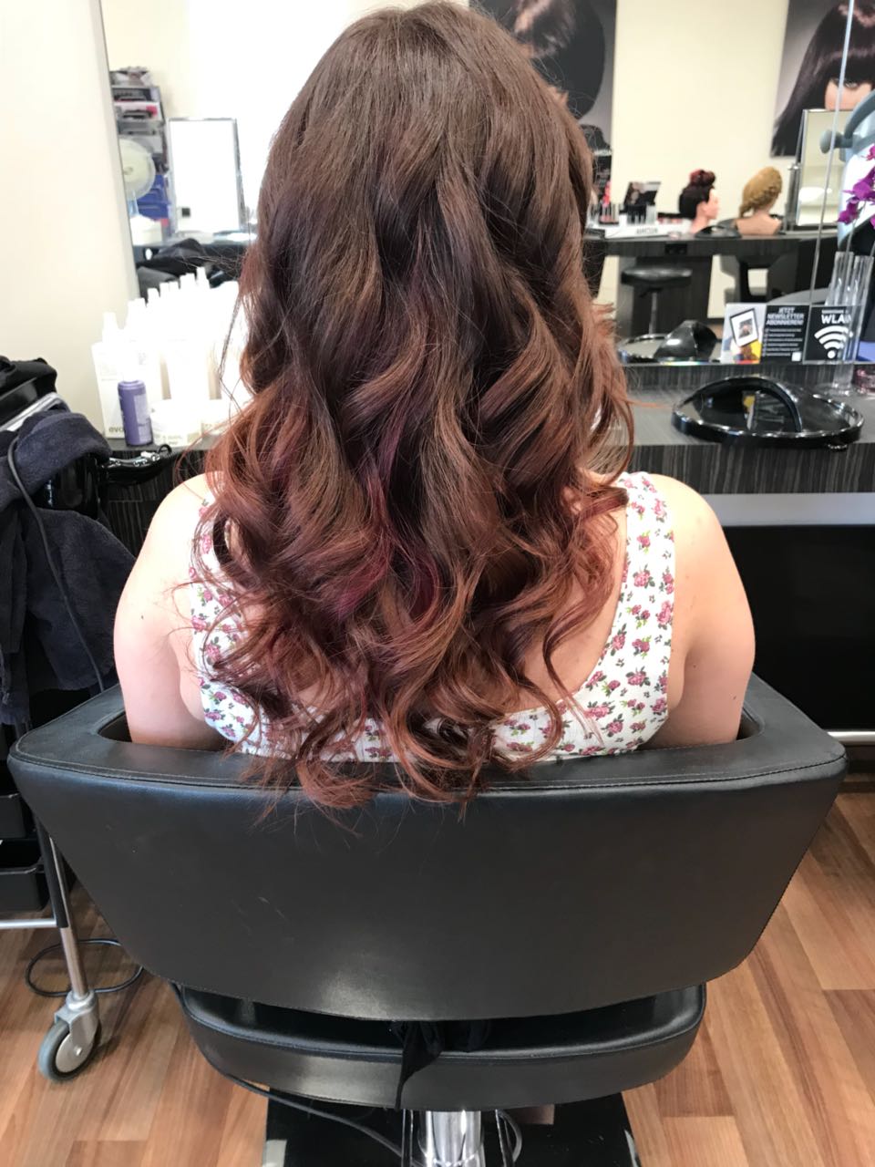 Balayage Kupfer